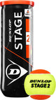 Balles de tennis Dunlop stage 2 - jaune orange - 3 pièces