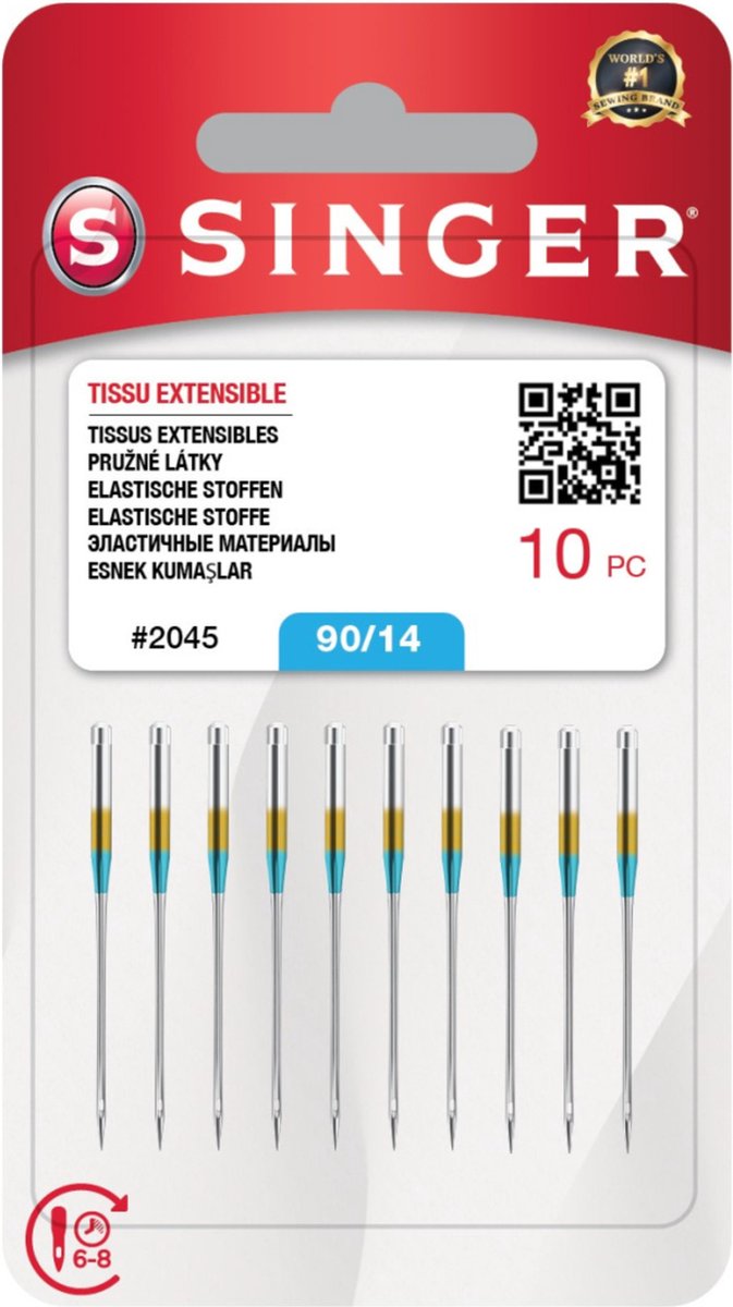 Aiguilles Singer stretch 2045 90 (10 pièces)