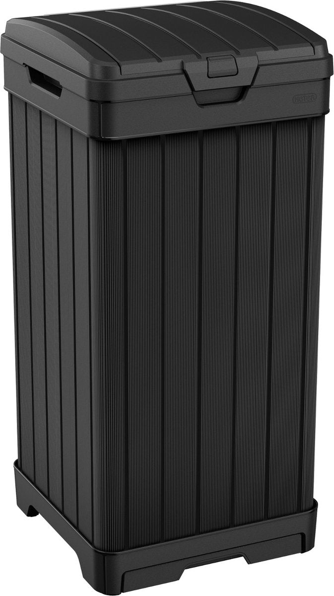 Curver keter baltimore - poubelle 125 litres - hauteur : 87,4 cm - noir
