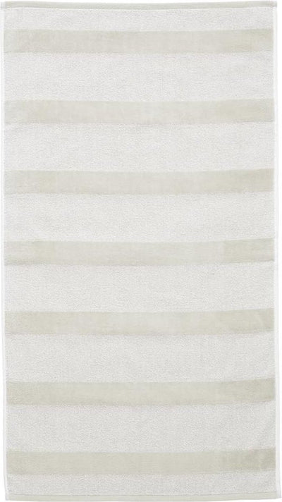 Serviette d'invité à rayures transparentes Beddinghouse - sable