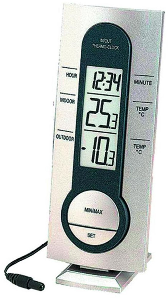 Station météo Technoline ws 7033 - 60x30x150 mm - argent - tl-ws7033