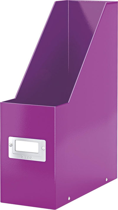 Cassette à magazines Leitz Click Store wow - porte-revues - 77% - carton recyclé - 10,3 x 33 x 25,3 cm (LxHxP) - violet