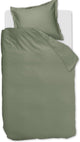 Housse de couette Ambiante satin uni - simple - 140x200 220 - vert