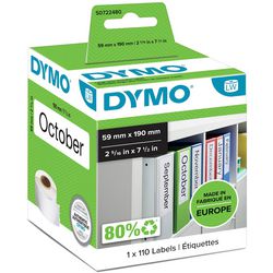 Organisateur d'étiquettes de dos Dymo 60x190mm de large