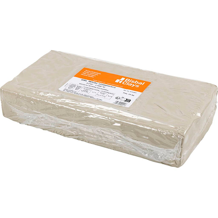 Creativ Company White Baking Stoneware Clay, 10 kg