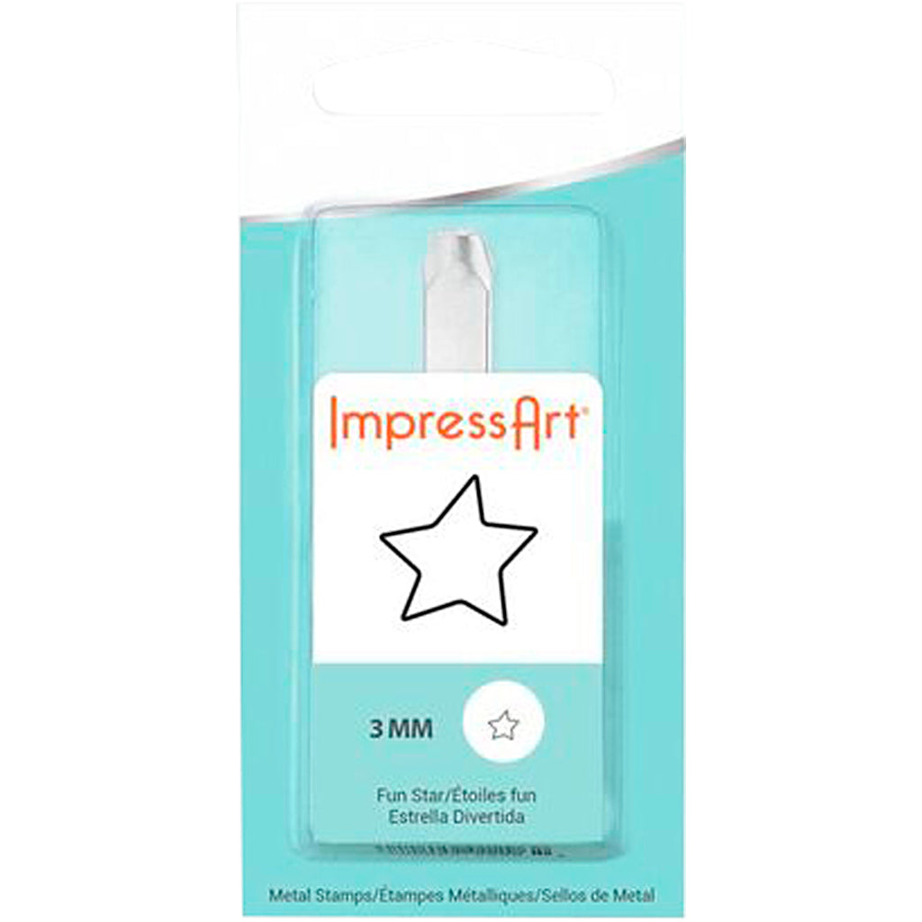 Impressart Campon de gaufrage, étoile, L: 65 mm, dim 3 mm, 1 pièce