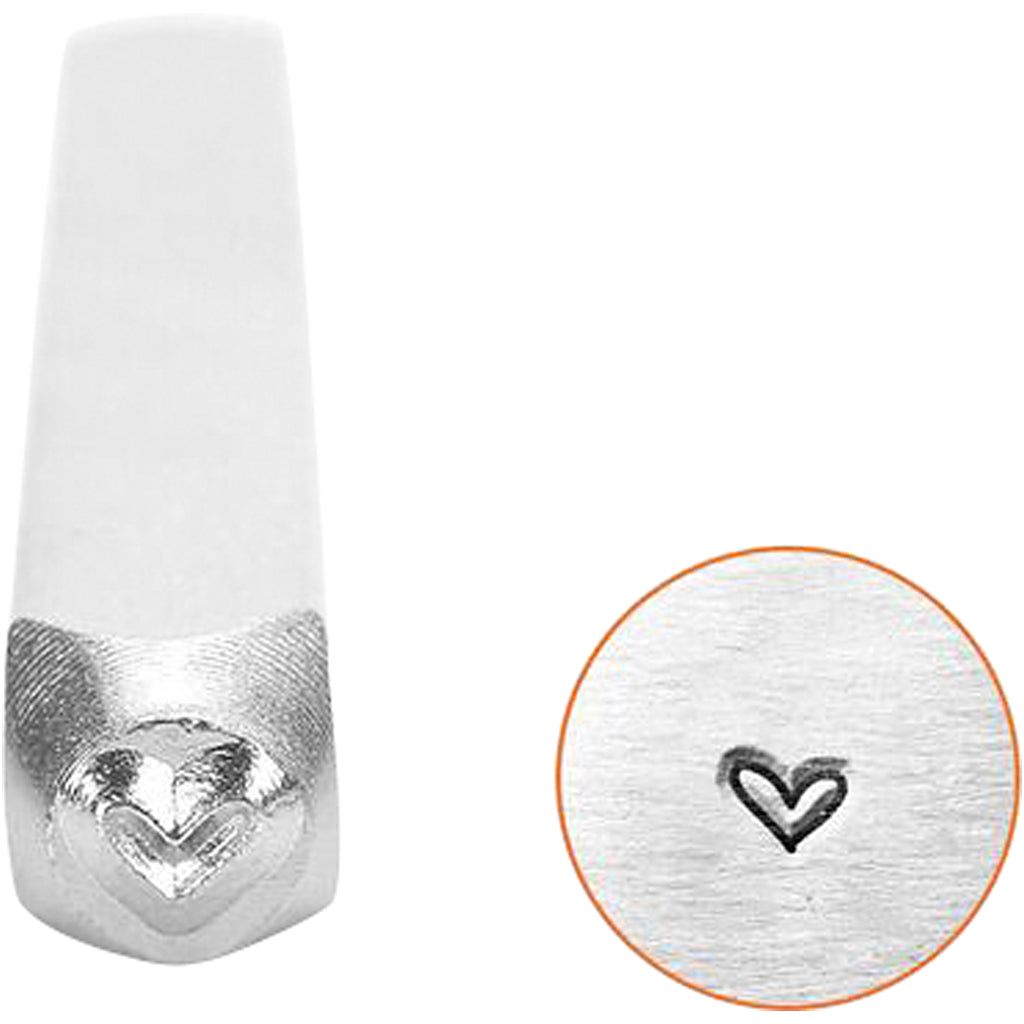 Impressart Campon de gaufrage, cœur, L: 65 mm, dim 3 mm, 1 morceau