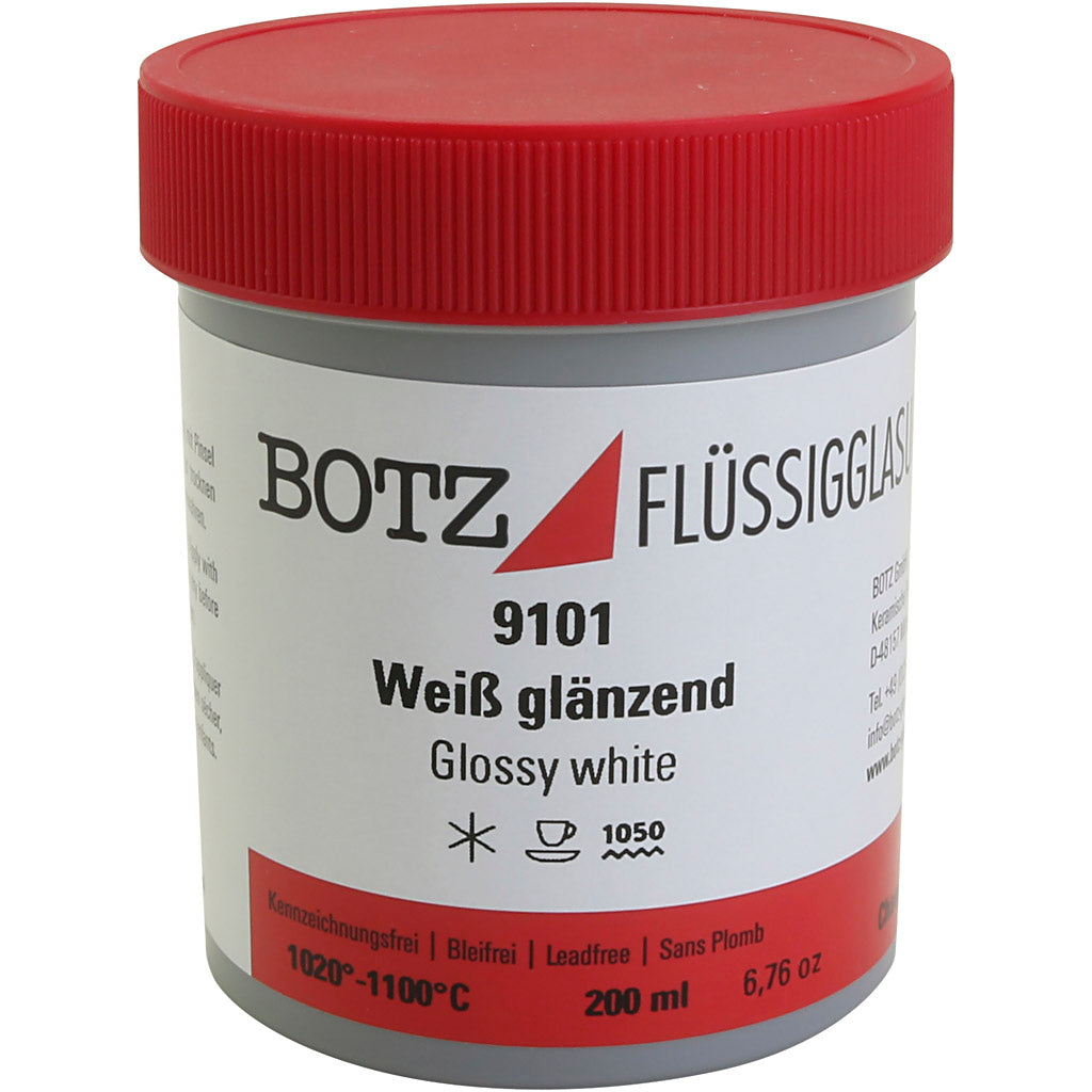 Glaze pour l'argile, blanc, 200 ml 1 boîte