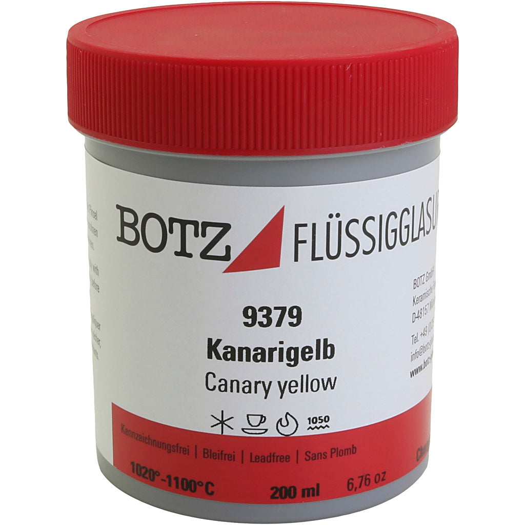 Glaze pour l'argile, jaune, 200 ml 1 boîte