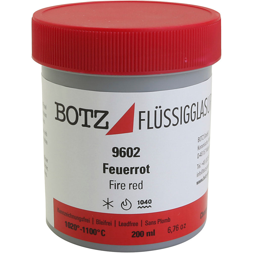 Glaze pour l'argile, rouge, 200 ml 1 boîte