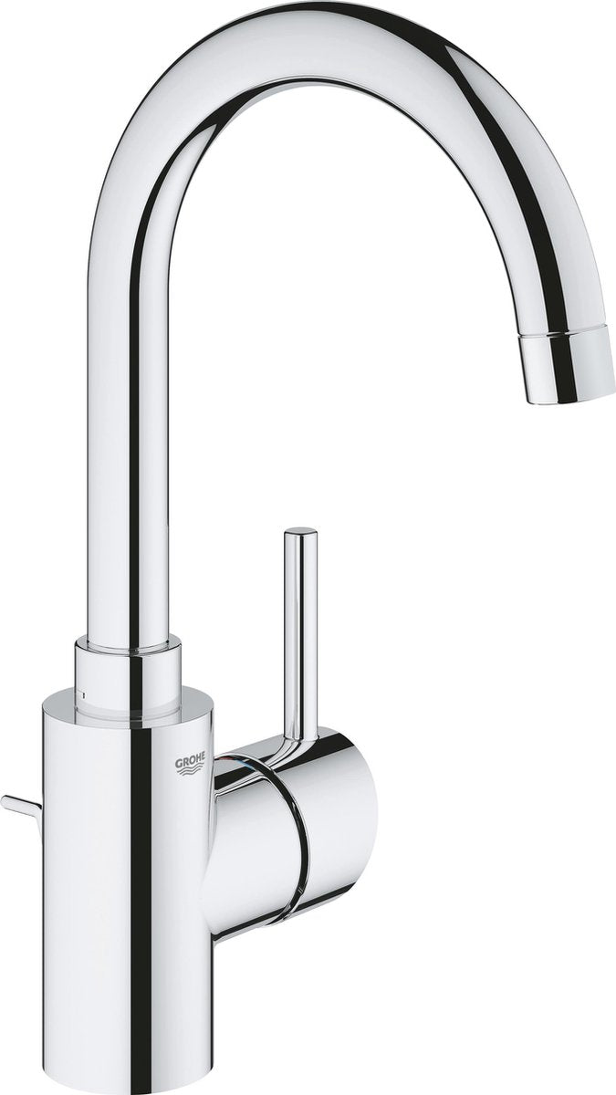 Robinet pour lavabo Grohe Concetto taille L - avec vidage - bec haut pivotant - chrome