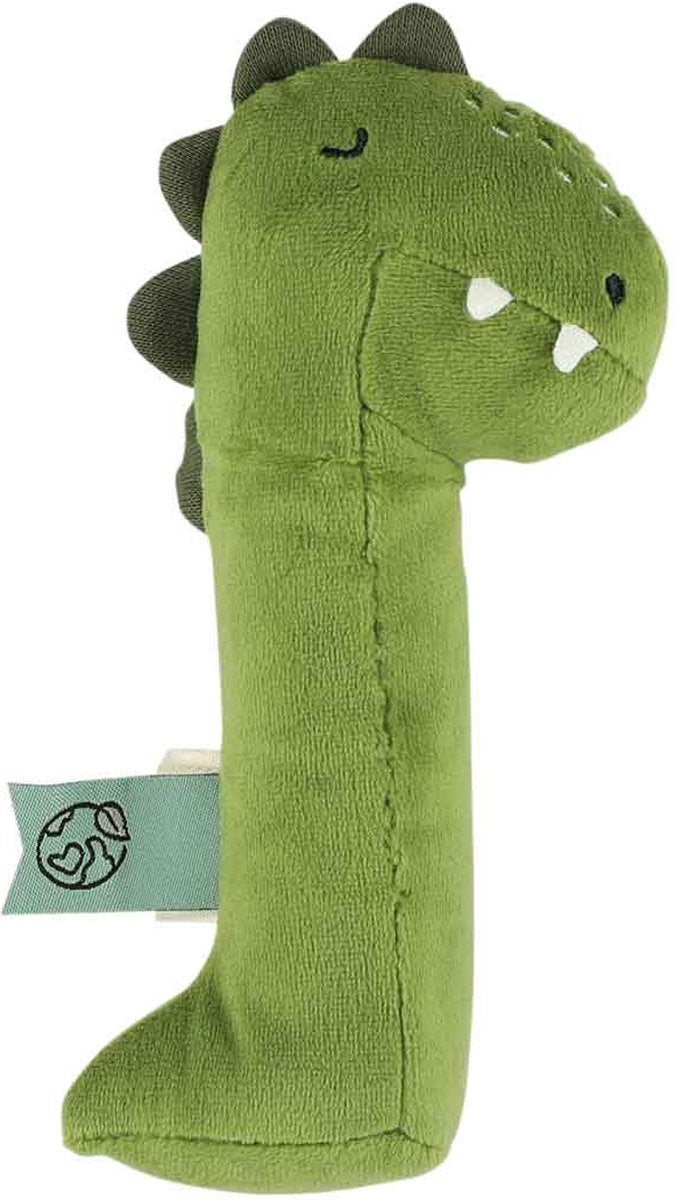 Trixie hochet à presser pour bébé mr. dinosaure - 3 mois et plus - avec un joli son grinçant - idéal comme cadeau de maternité