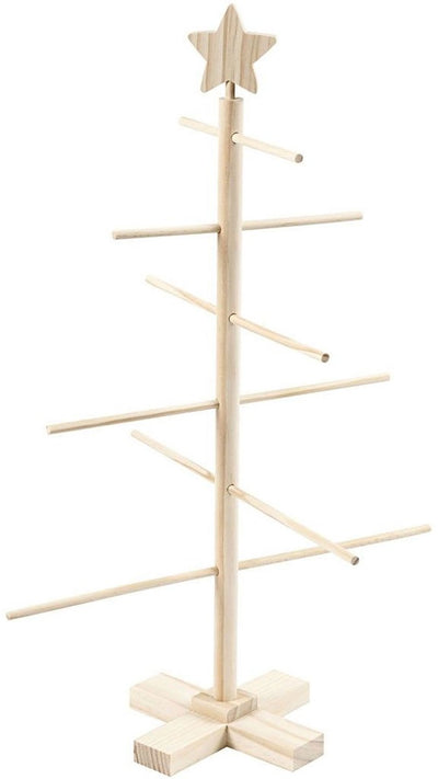 Arbre de Noël des enfants en bois, 60 cm