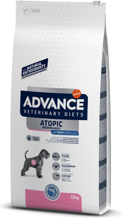 Advance vétérinaire diététique chien sensible peau moyen maxi maxi