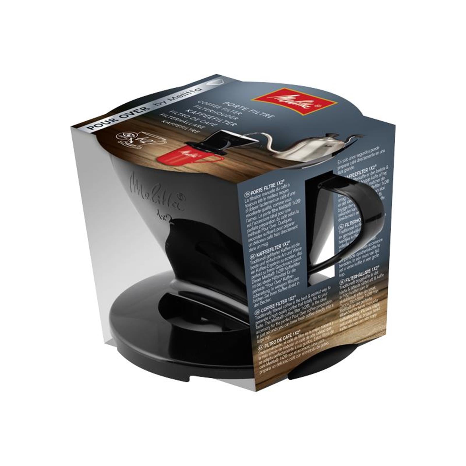 Filtre à café Melitta noir 1x2
