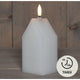 Anna's collection Bougie LED en cire maison blanche 5x6x15cm