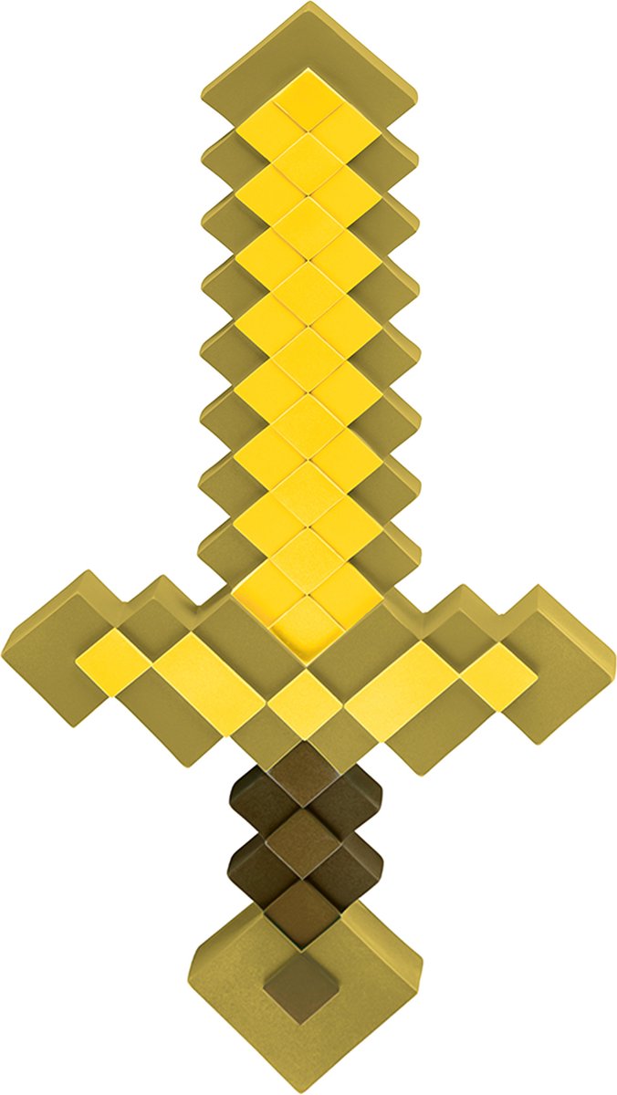 Déguisement minecraft (mojang), épée d'or minecraft, taille sans taille, les gars
