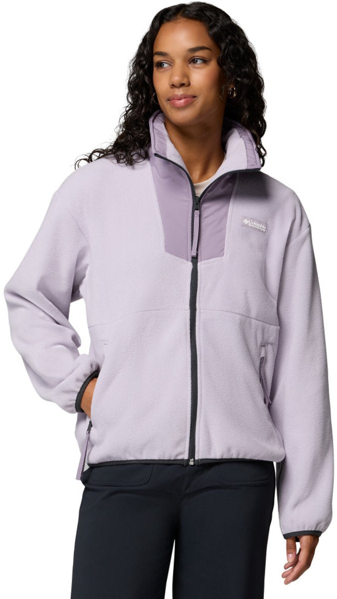 Pull d'extérieur pour femme en polaire entièrement zippée Columbia sequoia grove™ - lavande perle, schiste violet