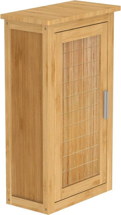 Armoire haute en bambou Eisl avec porte - durable - (l x h x p) env. 40x70x20cm