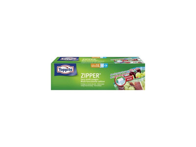 TopPit TopPits Sacs multifonctionnels à fermeture éclair 1l 12 pièces