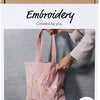 Creativ company kit de broderie, sac de transport, rose clair, 1 boîte
