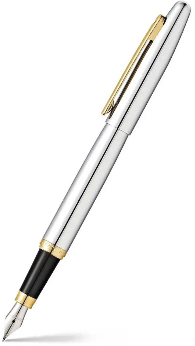 Stylo plume Sheaffer - vfm e9422 - m - chrome poli plaqué or - sf-e0942253