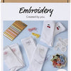 Creativ company hobby set broderie, chaussettes, blanc, 1 boîte