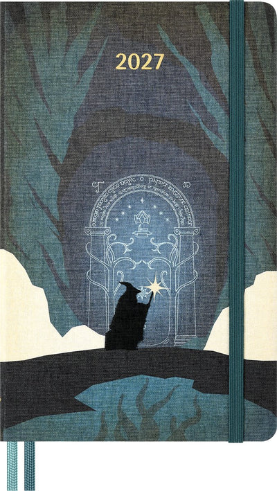 Agenda Moleskine 12 mois - 2027 - seigneur des anneaux - hebdomadaire - grand - gandalf