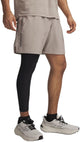 Under armour ua tech woven wordmark short-brn pantalon de sport pour hommes - Timberwolf taupe - noir