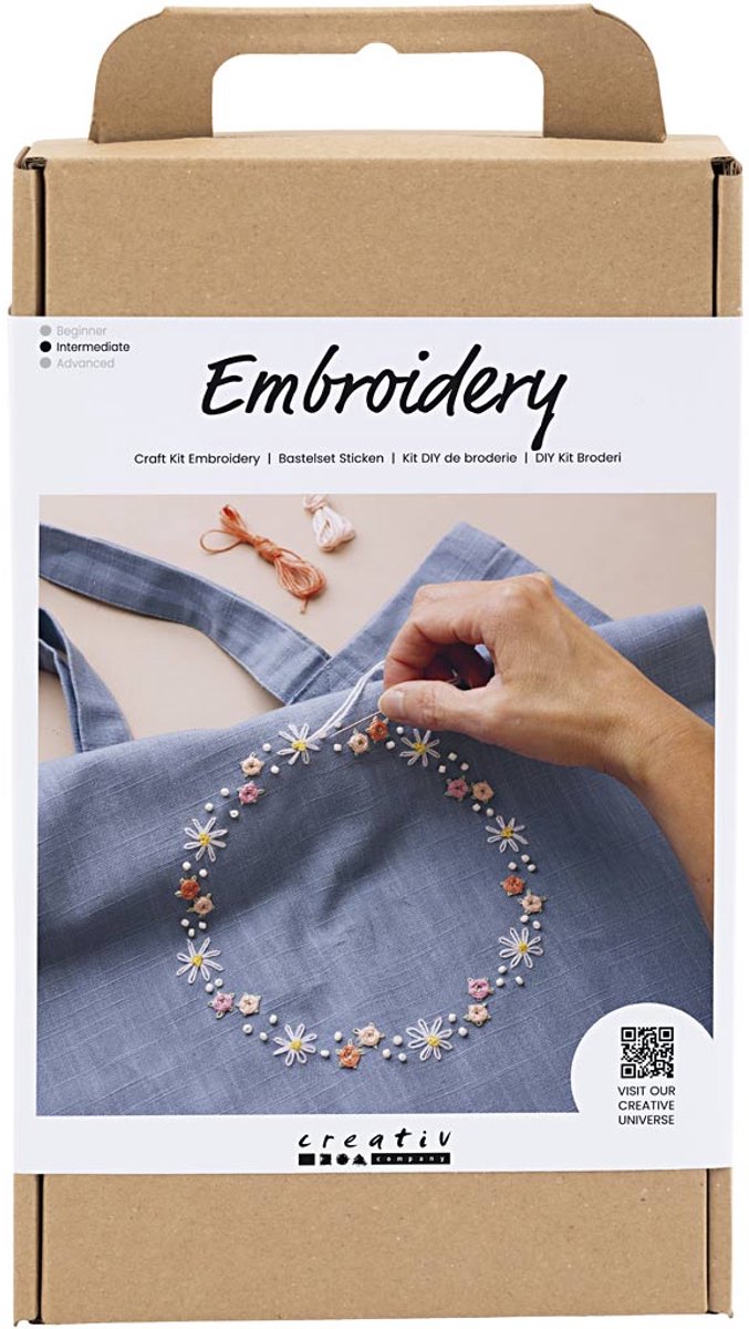 Creativ Company Hobbyset broderie Pigeon Bleu
