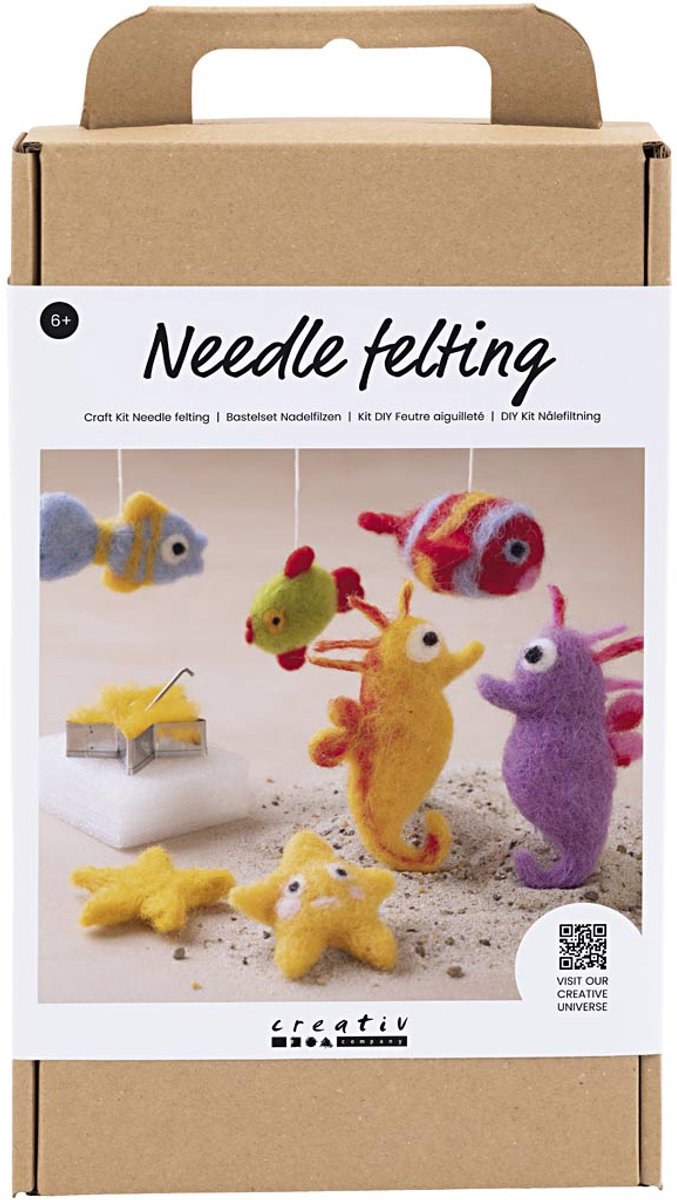 Creativ Company Hobbyset Needle a ressenti des animaux marins