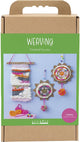 Creativ company kit de bricolage pour le tissage, fixations murales, différentes couleurs, 1 boîte