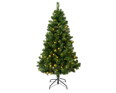 Sapin de Noël Everlands pin impérial150cm + éclairage LED