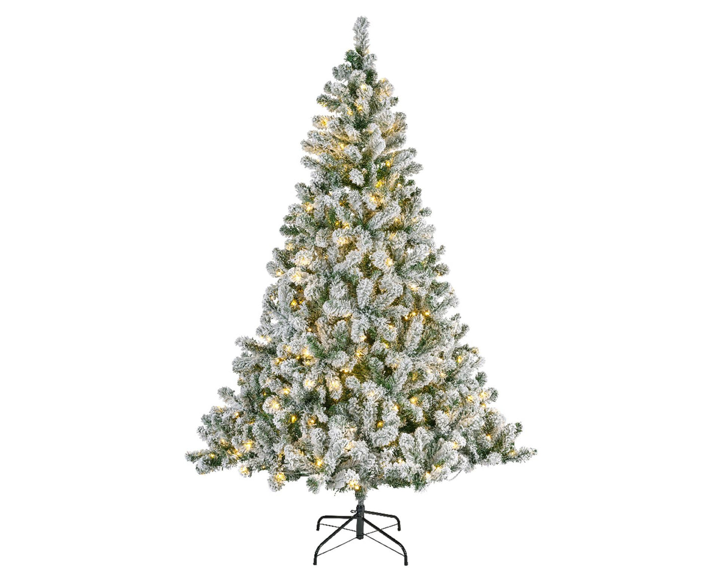 Sapin de Noël Everlands pin impérial enneigé 150cm+LED