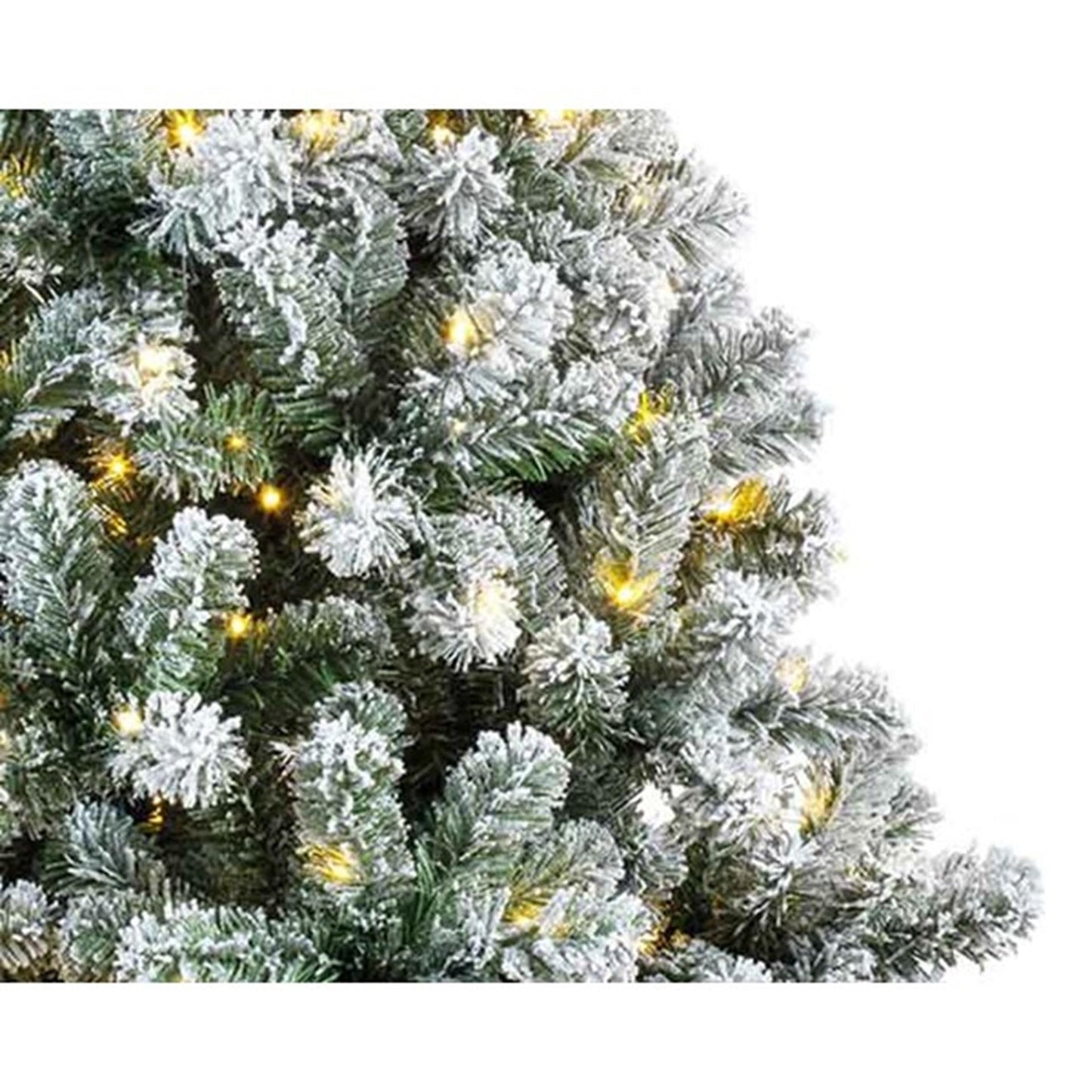 Sapin de Noël Everlands pin impérial enneigé 150cm+LED