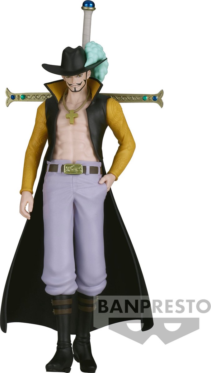 Banpresto co., ltd. one piece - le shukko - statue dracule mihawk 16cm