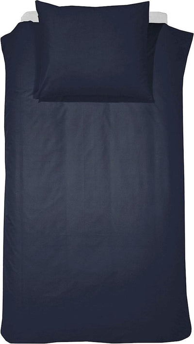 Housse de couette week-end Cendrillon - 1 personne - coton - 140x200 220 cm - marine