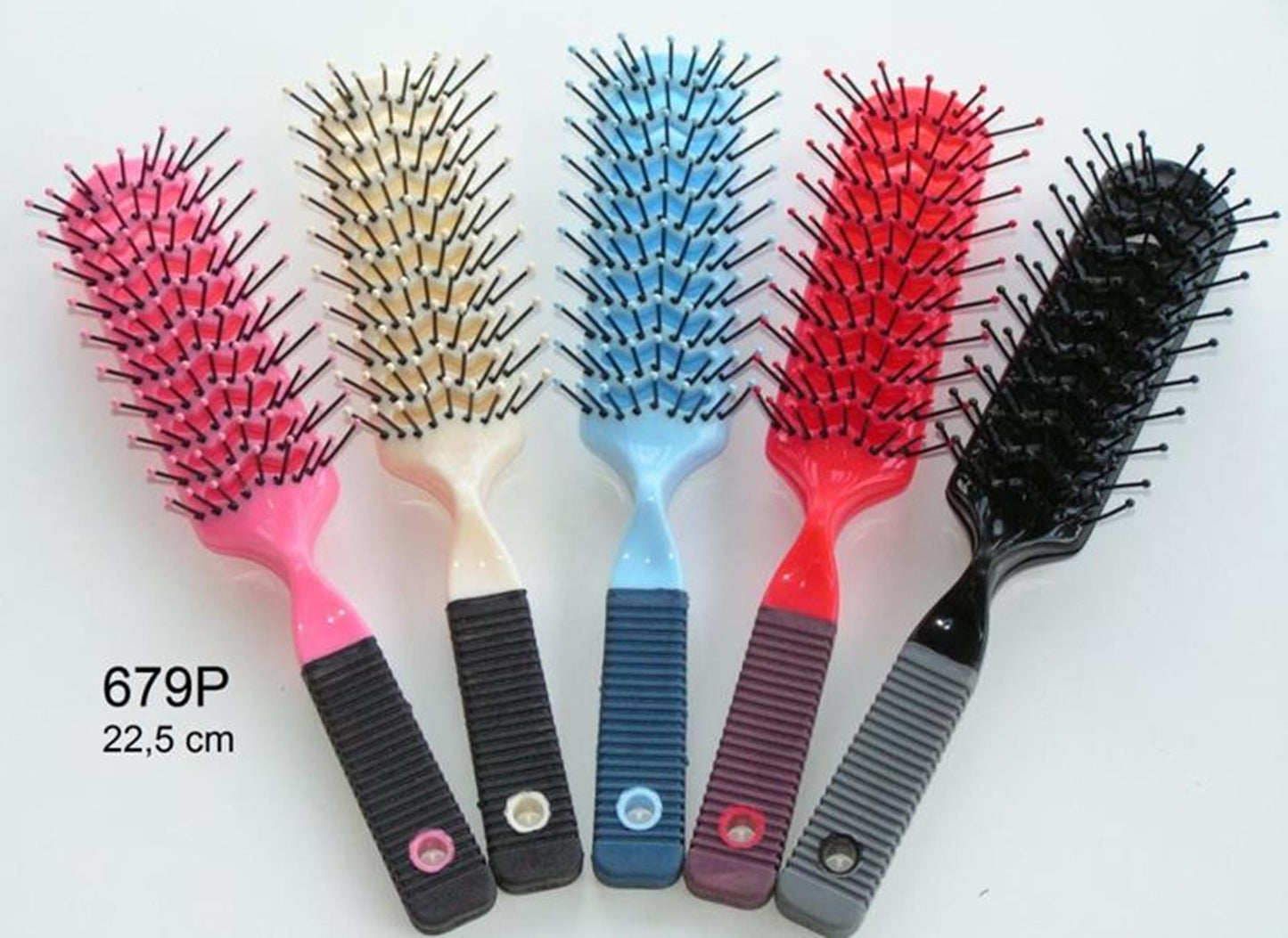 Brosse à cheveux plastique 22,5cm 679p