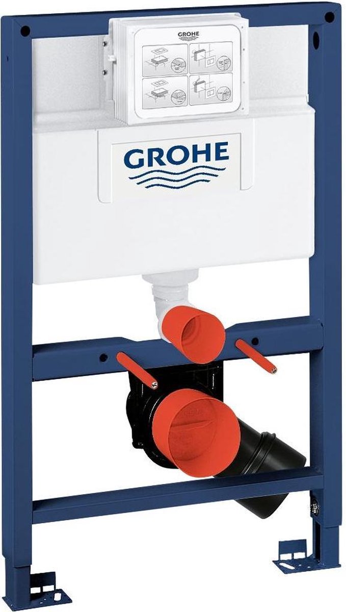 Réservoir encastrable Grohe Rapid SL - pour toilettes suspendues - extra bas - adapté sous une fenêtre