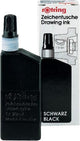 Encre liquide isographe Rotring en bouteille | noir | 23 ml d'encre pour stylo plume