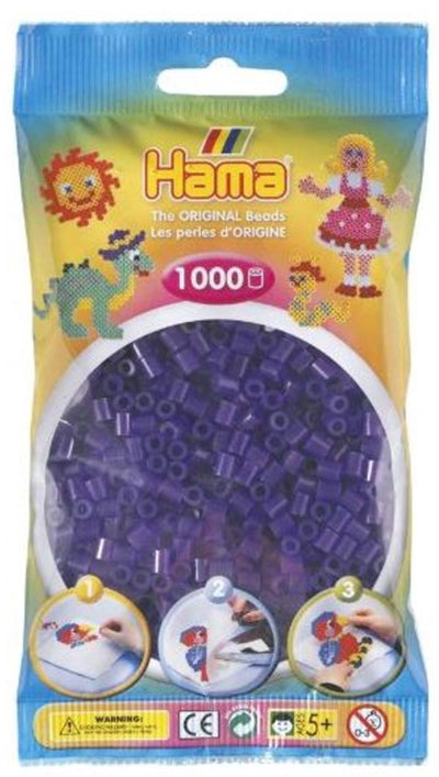 HAMA Iron Perles 1000 pièces Purple Transparent