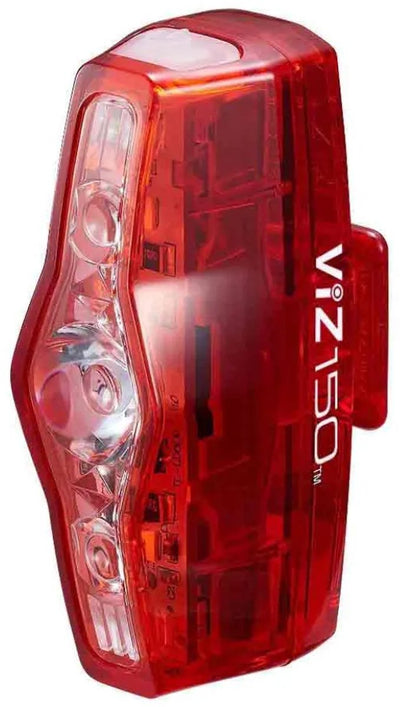Feu arrière Cateye viz150 - lumens : 150 - rechargeable - visibilité 300 degrés - technologie de lentille opticube - rouge