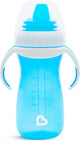 Munchkin gobelet de transition - gobelet doux - gobelet de transition - gobelet anti-fuite pour bébés - à partir de 9 mois - 296 ml - bleu - gobelet à boire