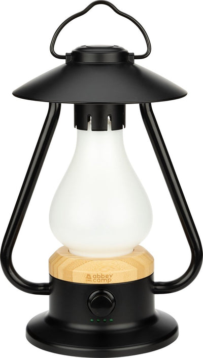 Lanterne LED rétro rechargeable Abbey Camp - Oslo-279 - Noir