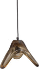 Woood elle suspension grande - verre - vert - 17x25x22