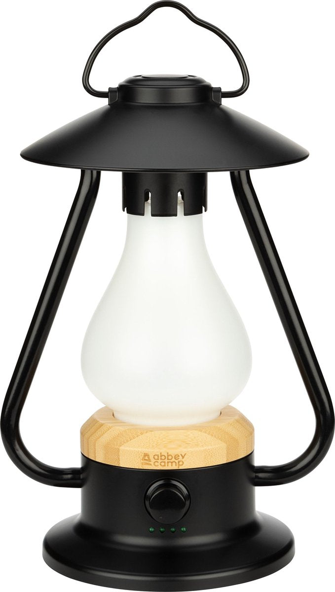 Lanterne LED rétro rechargeable Abbey Camp - Oslo-279 - Noir