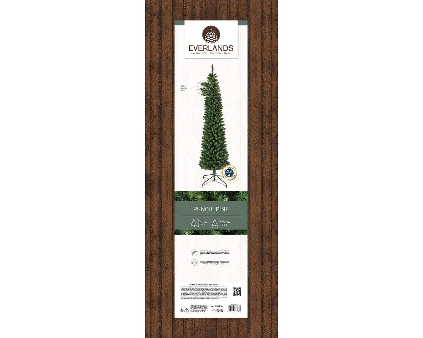 Decoris sapin de Noël pin crayon h210cm