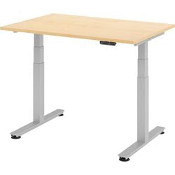 Bach bureau assis-debout marteau 120x80x127cm érable argenté