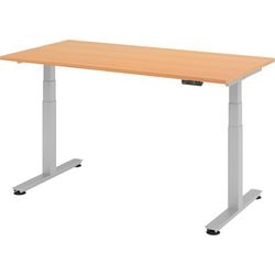 Bach bureau assis-debout marteaux xdsm16 6 s hêtre