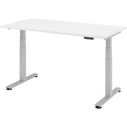 Bach bureau assis-debout marteau ergonomique aktiv xdsm blanc